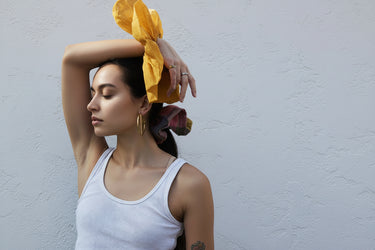 Jumbo Scrunchie in Mustard | One Size